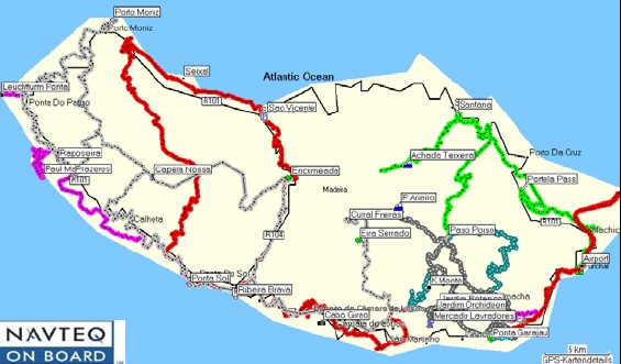 Tracks meiner Touren auf Madeira