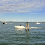 Hochbetrieb auf Venedig's Wasserstrassen