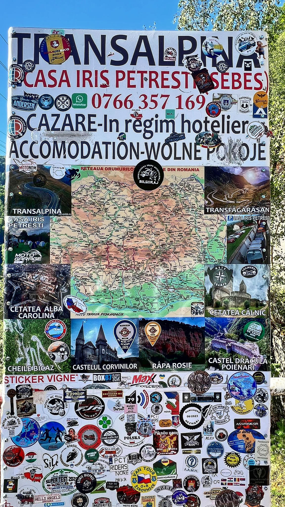 Transalpina-Schild Transalpina-Schild